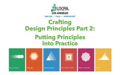Crafting Design Principles Part 2: Putting Principles Into Practice